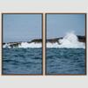 SIGNWIN 2 Piece Framed Canvas Wall Art Coastal Beach Canvas Prints Home Artwork Decoration for Living Room,Bedroom - 24"x36"x2 Panels view 3