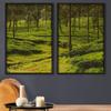 SIGNWIN 2 Piece Framed Canvas Wall Art Rustic Woods Canvas Prints Home Artwork Decoration for Living Room,Bedroom - 24"x36"x2 Panels view 1