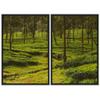 SIGNWIN 2 Piece Framed Canvas Wall Art Rustic Woods Canvas Prints Home Artwork Decoration for Living Room,Bedroom - 24"x36"x2 Panels view 2