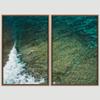SIGNWIN 2 Piece Framed Canvas Wall Art Coastal Scenery Canvas Prints Home Artwork Decoration for Living Room,Bedroom - 24"x36"x2 Panels view 3