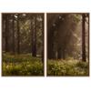 SIGNWIN 2 Piece Framed Canvas Wall Art Rustic Woods Canvas Prints Home Artwork Decoration for Living Room,Bedroom - 24"x36"x2 Panels view 2