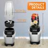 NutriChef Personal Electric Single Serve Blender-Small Professional Kitchen Countertop Mini Blender for Shakes and Smoothies w/Pulse Blend, Convenient Lid Cover, Portable 20 & 24 Oz Cups NCBL1000.5 view 3