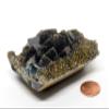 3.4" 220g Translucent Blue Green Phantoms Fluorite Cubics on Golden Smoky Quartz Base Rare Natural Sparkling Collectible Gemstone Crystal Mineral Rough Cubes Cluster Specimen - Hunan, China view 4