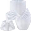 Patelai 20 Pieces Wax Melt Warmer Liners Reusable Silicone Leakproof Wax Liner Candle Tray Liner for Christmas, Candle Warmer(White) view 1
