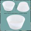 Patelai 20 Pieces Wax Melt Warmer Liners Reusable Silicone Leakproof Wax Liner Candle Tray Liner for Christmas, Candle Warmer(White) view 2