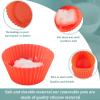 Patelai 20 Pieces Wax Melt Warmer Liners Reusable Silicone Leakproof Wax Liner Candle Tray Liner for Christmas, Candle Warmer(White) view 4