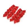 DUO ER 12pcs Christmas Bow Red Velvet Xmas Ornament Christmas Tree Decoration Holiday Party Home Bowknots Xmas Wreaths Presents Wrapping Craft view 1