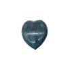 Natural Blue Apatite Carved Palm Stone Worry Stones Polished Heart Love Shaped Sphere Healing Crystal Quartz Gemstone Reiki Chakra Balancing Decoration 150-200Grams(Blue Apatite Heart Love) view 2