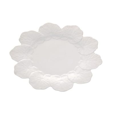 Bordallo Pinheiro Geranium Dinner Plate White, Set of 4