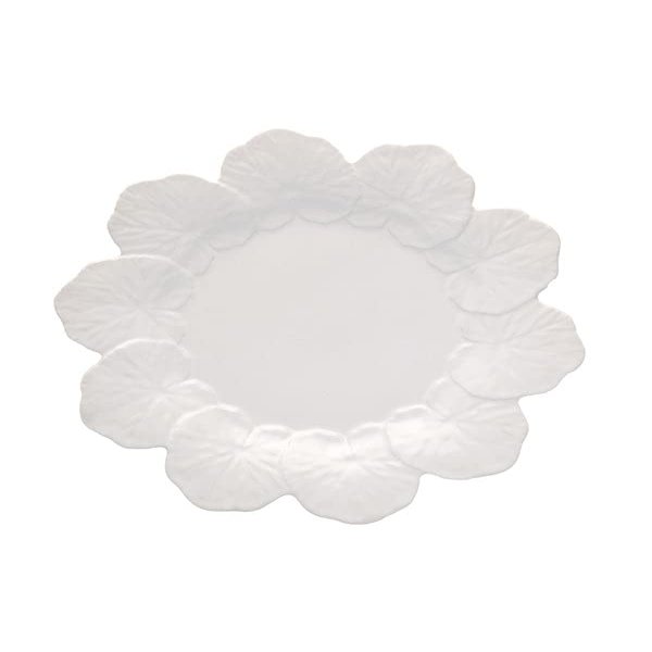 Bordallo Pinheiro Geranium Dinner Plate White, Set of 4