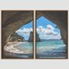 SIGNWIN 2 Piece Framed Canvas Wall Art Coastal Beach Canvas Prints Home Artwork Decoration for Living Room,Bedroom - 24"x36"x2 Panels view 3