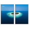 SIGNWIN 2 Piece Framed Canvas Wall Art Coastal Scenery Canvas Prints Home Artwork Decoration for Living Room,Bedroom - 24"x36"x2 Panels view 2