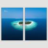 SIGNWIN 2 Piece Framed Canvas Wall Art Coastal Scenery Canvas Prints Home Artwork Decoration for Living Room,Bedroom - 24"x36"x2 Panels view 3