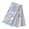 ACCENTHOME Cotton Kitchen Towels - 4-Piece Absorbent Set | Tea & Bar Towels | Marino Leaf Print | Multi-Purpose 20x28 view 1