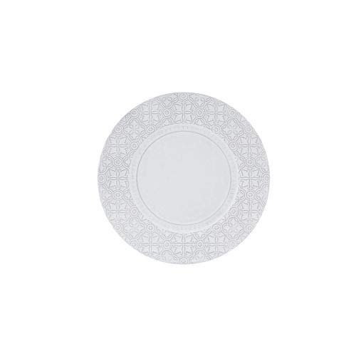 Bordallo Pinheiro RUA Nova Charger Plate Antique White, Set of 2