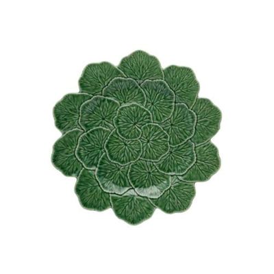 Bordallo Pinheiro Geranium Charger Plate Green, Set of 2
