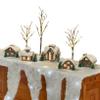 Kovot LED Snow Mantle & Buffet Cover | Icicle Mantle Cover Holiday Decor view 1