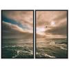 SIGNWIN 2 Piece Framed Canvas Wall Art Coastal Beach Canvas Prints Home Artwork Decoration for Living Room,Bedroom - 24"x36"x2 Panels view 2
