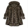 Andongnywell Ladies Button Plush Tops Hooded Loose Cardigan Women's Jacket Solid Color Pullover Tunic Tops (Leopard 2,Large) view 1