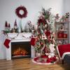 Northlight Bead and Snowflake Cutout Christmas Tree with Star Topper Decoration - 23" - Green view 3