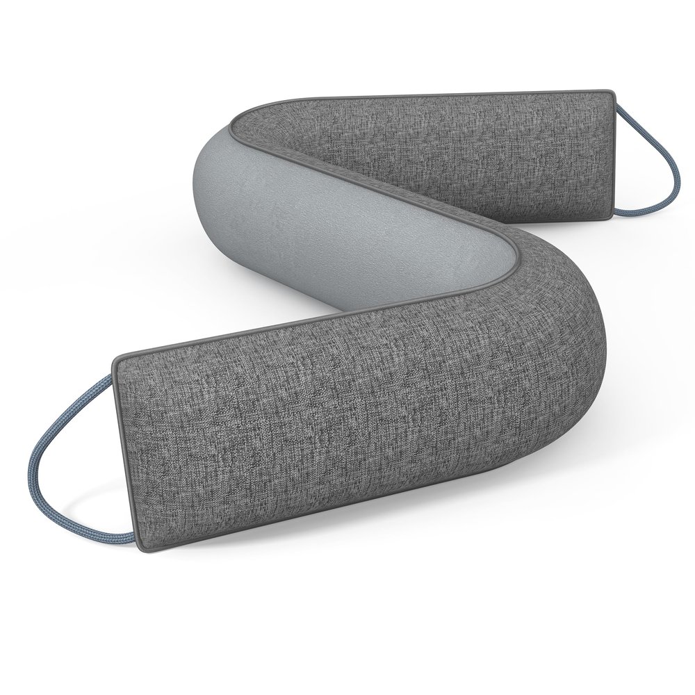HADOR 38 Inch Weighted Door Draft Stopper - Under Door Snake Pillow, Blocks Cold Air/Wind/Noise, Heavy Duty Soundproof Bottom Filler (Covers Gaps Up to 3"), Winter Patio Sliding Window Seal, Grey