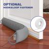 HADOR 38 Inch Weighted Door Draft Stopper - Under Door Snake Pillow, Blocks Cold Air/Wind/Noise, Heavy Duty Soundproof Bottom Filler (Covers Gaps Up to 3"), Winter Patio Sliding Window Seal, Grey view 4