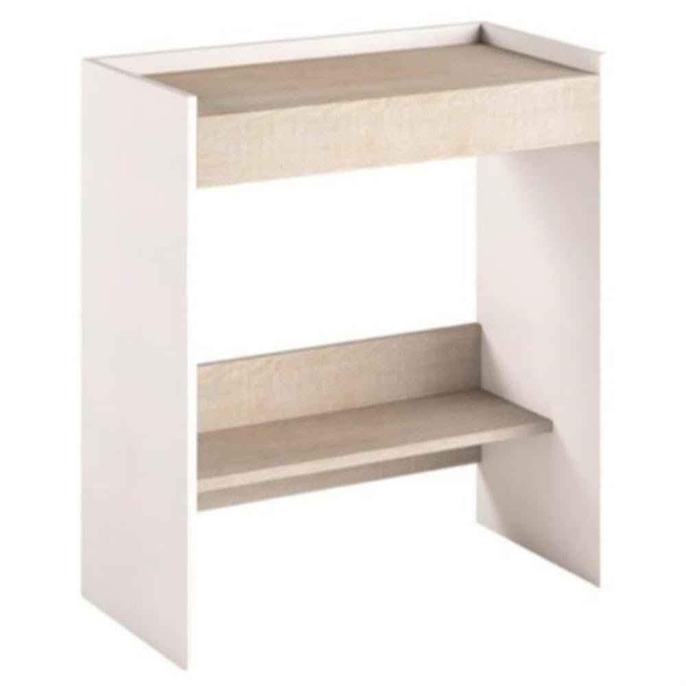 Casabianca Furniture Modern Lulu Engineered Wood Italian Extendable Office Desk in Light Oak