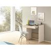 Casabianca Furniture Modern Lulu Engineered Wood Italian Extendable Office Desk in Light Oak view 2
