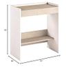 Casabianca Furniture Modern Lulu Engineered Wood Italian Extendable Office Desk in Light Oak view 3