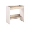 Casabianca Furniture Modern Lulu Engineered Wood Italian Extendable Office Desk in Light Oak view 4