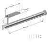 Adhesive Stainless Steel Paper Towel Holder Under Cabinet Self Adhesive Paper Towel Holder Wall Mount Rustproof view 2