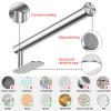 Adhesive Stainless Steel Paper Towel Holder Under Cabinet Self Adhesive Paper Towel Holder Wall Mount Rustproof view 4