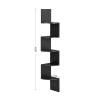 VASAGLE Corner Shelf Wall Mount, 5-Tier Floating Corner Bookshelf, Plant Shelf for Bedroom, Living Room, Bathroom, Home Office, Ink Black view 3