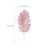 12pcs Christmas Decoration Leaves Christmas Glitter Picks Garland Giltter Small Pine Picks Glitter Leaves s Filler Gold view 2