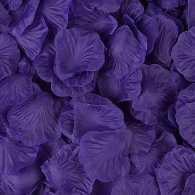 DJBM 1000 Pieces Rose Petals Artificial Flower Petals for Wedding Party Decoration Purple