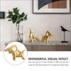 ABOOFAN Golden Feng Shui Bull Statue Ox Figure Statues Chinese Zodiac Cow Table Decor Bull Art Decor Bull Figurines for Home Indoor 2021 Chinese New Year Home Decoration view 3