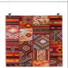 Quilt Hanging kit - minirail White 59" - Complete kit; incl. 2 perlon Cords 59", 2 Wide Hooks and 2 Textile Hangers view 1