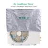 Air Conditioner Dust Cover, Outdoor Waterproof Rainproof Cover Sunproof Silver Coating Anti-Snow Outdoor Furniture Cover with Drawstring for Snug Fit,2P(85 * 26 * 57cm) view 4