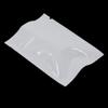 MITOB 100 Pack 3.1x4.7 inch Mylar Bags for Zip Reusable Small Aluminum Foil Lock Package Bag Candy DIY Chocolate Coffee Nut Food Long Term Storage Zipper Lock Packaging Bag with Tear Notch (White) view 2