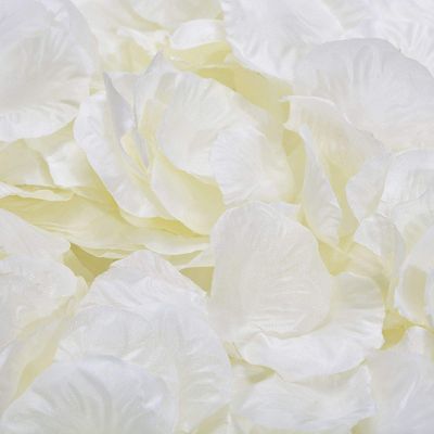 DJBM 1000 Pieces Rose Petals Artificial Flower Petals for Wedding Party Decoration Ivory