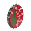 12" Red and Green Joy to The World Christmas Wall Decor view 3