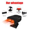 Car Heater Fan 2 in 1 Car Heater Fan Car Defrost Defog Fan Windscreen Demister Quick Warming 360 Degree Rotation Car Heater view 2