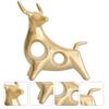 ABOOFAN Golden Feng Shui Bull Statue Ox Figure Statues Chinese Zodiac Cow Table Decor Bull Art Decor Bull Figurines for Home Indoor 2021 Chinese New Year Home Decoration view 3