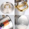 304 Stainless Steel Stock Pot, Catering Commercial Deep Soup Pot With Lid, Stew Pot, Used For Gas Stove/induction Cooker (20-170L) (Size : 20L) view 3