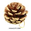 24 Pieces Christmas Natural Pine Cones, Rustic Pinecones Bulk Ornaments with Rope for Home Accent Decor, Fall Thanksgiving Tree Decoration Harvest Autumn Party Craft Accessory Decorations view 2
