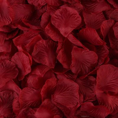 DJBM 1000 Pieces Rose Petals Artificial Flower Petals for Wedding Party Decoration Burgundy
