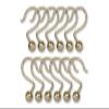 Utopia Alley Shower Hooks - Shower Curtain Rings for Bathroom - Rust Proof Shower Curtain Hooks for Shower Curtain or Liner - Set of 12, Gold view 4