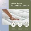 Cooling Mattress Topper - Twin XL Size | Plush Pad Mattress Topper for Back Pain Relief, 8-21" Deep Pocket | Viscose Made from Bamboo Pillow Top | Bedroom Essentials view 3