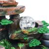 Desktop Water Fountain Indoor Decoration  Fountain Ornament Fengshui - with LED Light for Home Office Bedroom RelaxationSoothing Relaxation, Zen Meditation Ambient Office Home (Model 2) view 2