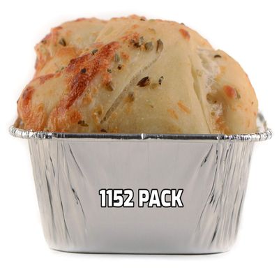 [1152 PACK] Aluminum Square Tin Muffin Pan 3 inch - Disposable Aluminum Cupcake Pans - Strong, Durable, Reusable, Recyclable - Muffin Tin Great for Baking Cupcakes, Muffins, Small Pies, Loafs (3 x 3)